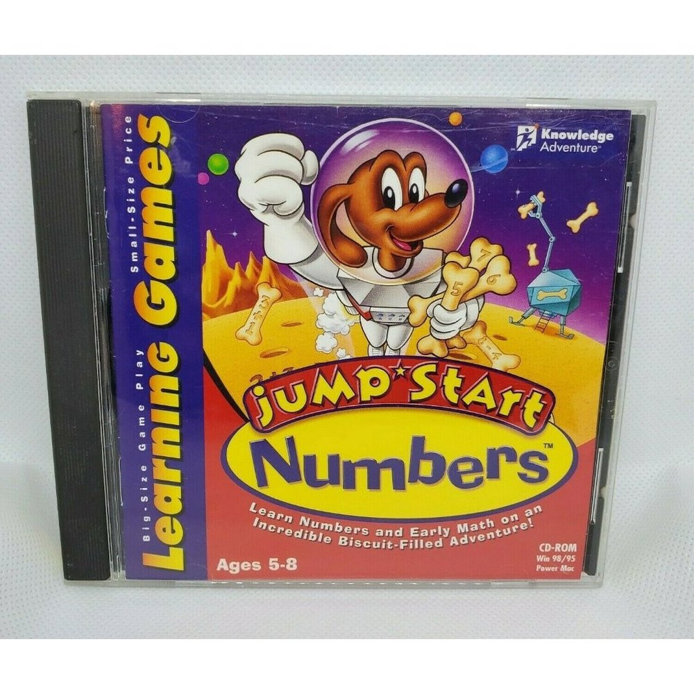 Learning Games Jump Start Numbers Pc Software CD Educational Learning 5-8 Years